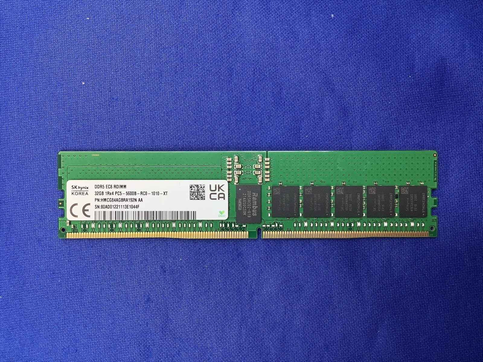 HMCG84AGBRA192N HYNIX 32GB (1X32GB) 1RX4 PC5-5600B RDIMM MEMORY