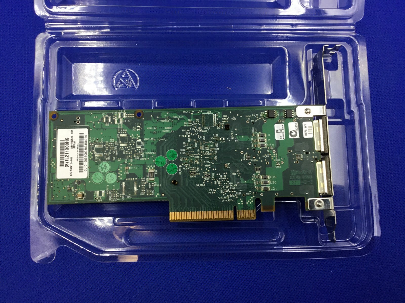 592520-B21 HPE INFINIBAND 4X QDR CONNECTX2 PCIE G2 2P HCA MHQH29B-XTR 593412-001
