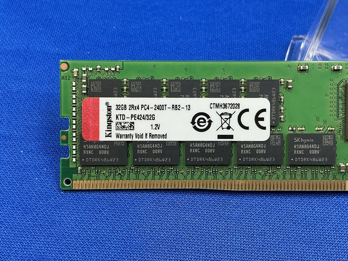 KTD-PE424/32G Kingston 32GB (1X32GB) 2RX4 PC4-2400T RDIMM MEMORY