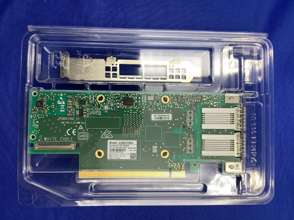 Mellanox MCX653106A-HDAT ConnectX-6 VPI 2-Port 200GbE HDR QSFP56 PCIe x16