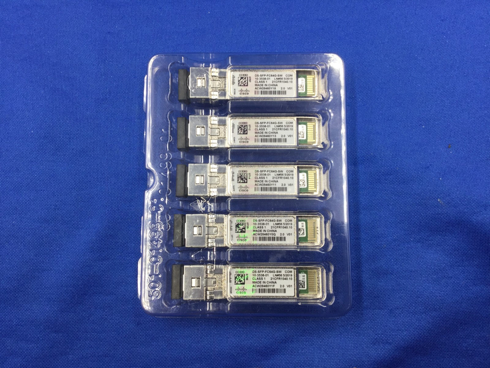 NEW BULK DS-SFP-FC64G-SW CISCO 64Gbps FC SW SFP+ LC Transceiver 10-3538-01