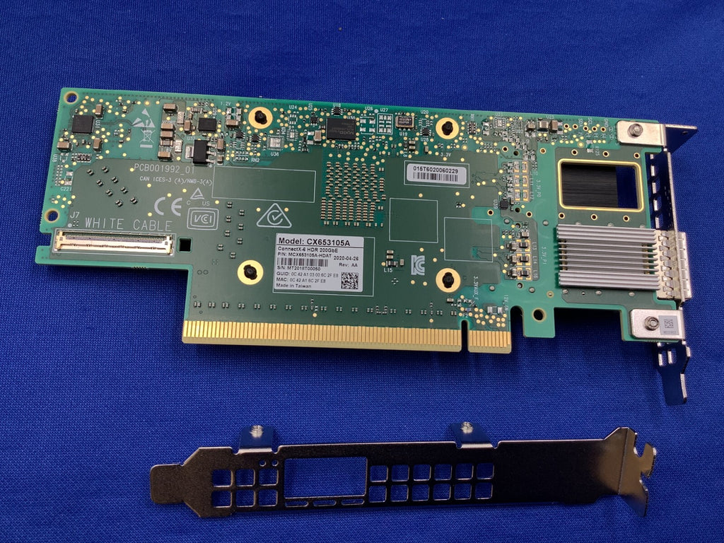 MCX653105A-HDAT Mellanox ConnectX-6 1Port HDR 100/ 200GbE QSFP56 Adapter