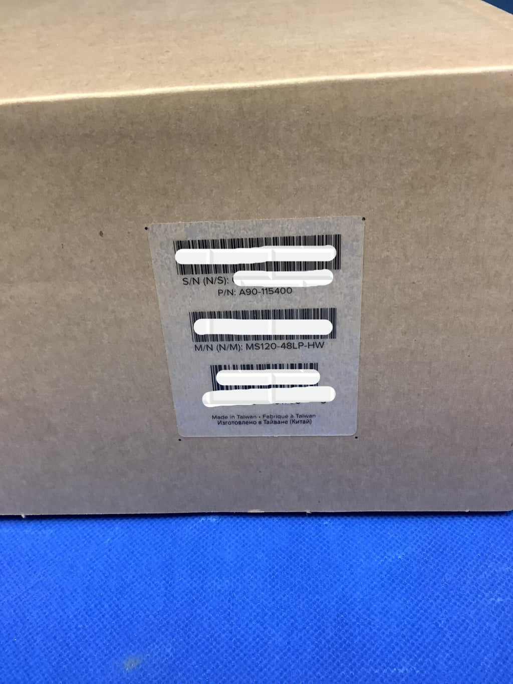 UNCLAIMED CISCO Meraki MS120-48LP-HW  1G L2 Cld Managed 48x GigE 370W PoE Switch
