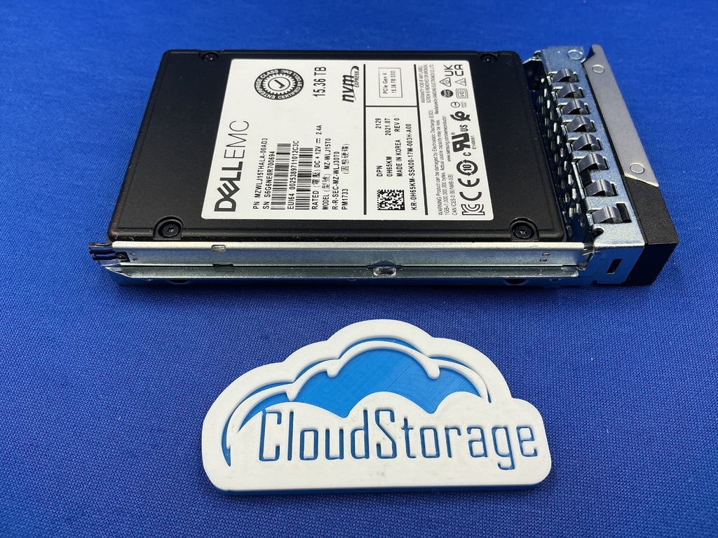 Dell EMC H65KM Samsung PM1733 15.36TB PCIe Gen4 NVMe U.2 MZ-WLJ15T0 SSD