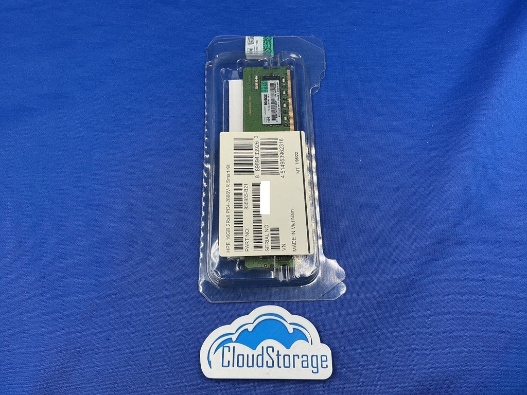 840756-091 HPE 16GB 2Rx8 PC4-2666V DDR4-2666 Reg Memory 835955-B21