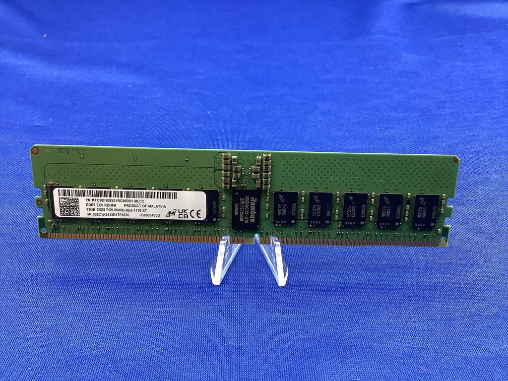 MTC20F2085S1RC56BD1 MICRON 32GB (1X32GB) 2RX8 PC5-5600B RDIMM MEMORY