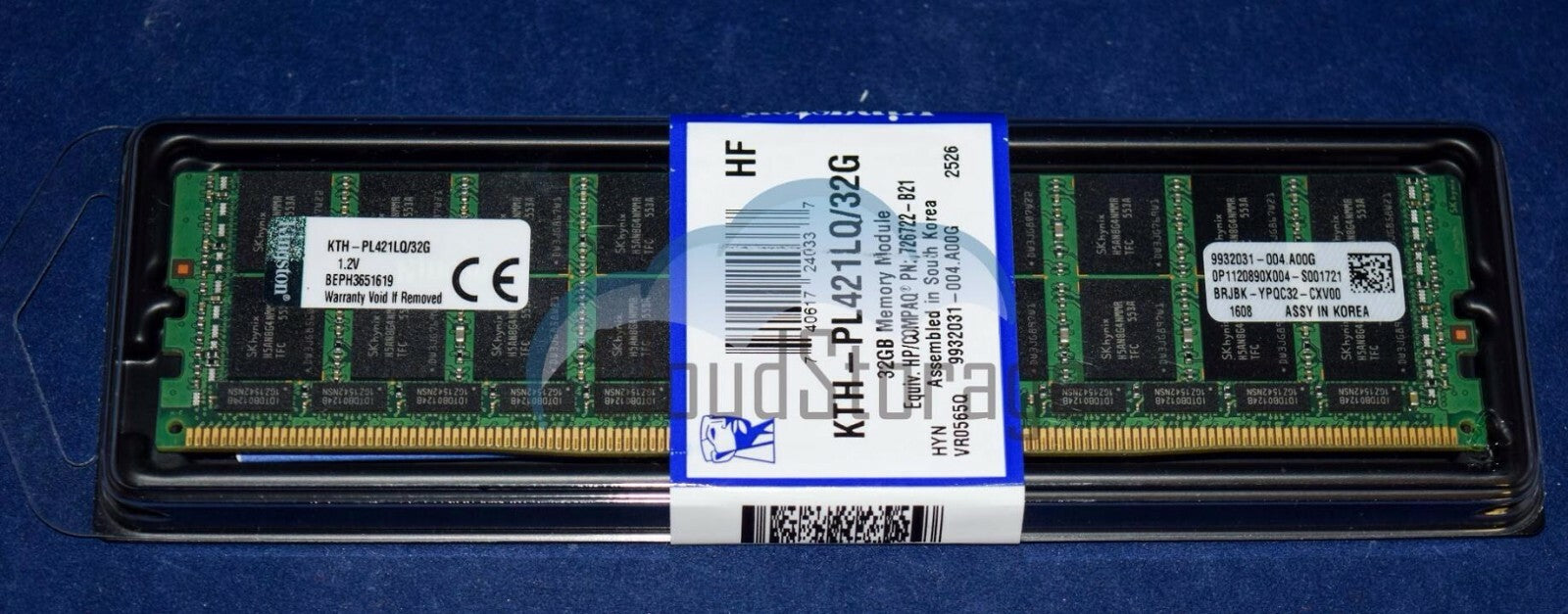 F/S KTH-PL421LQ/32G KINGSTON 32GB (1X32GB) 4RX4 PC4-17000 MEMORY