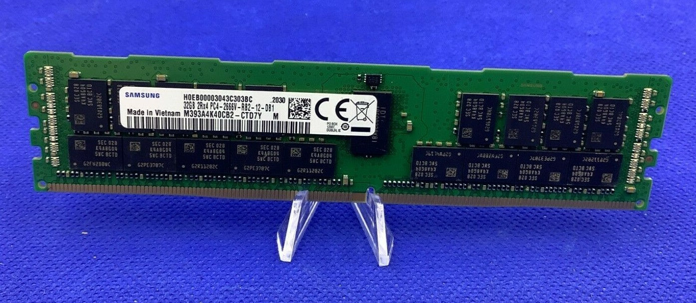M393A4K40CB2-CTD Samsung 32GB 2RX4 PC4-21300 DDR4-2666MHz ECC REG MEMORY
