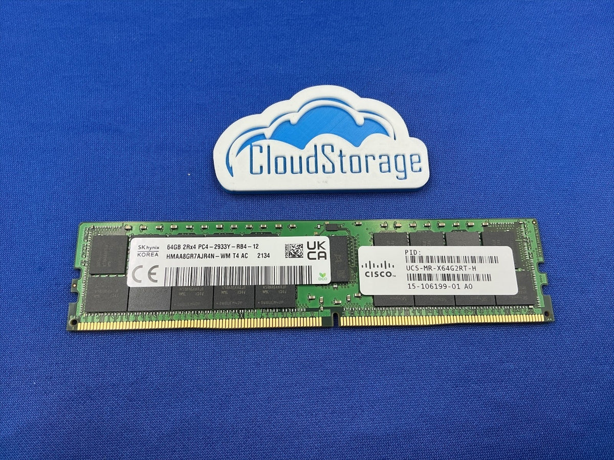 CISCO 64GB DDR4-2933 REGISTERED ECC 2RX4 1.2V RDIMM UCS-MR-X64G2RT-H
