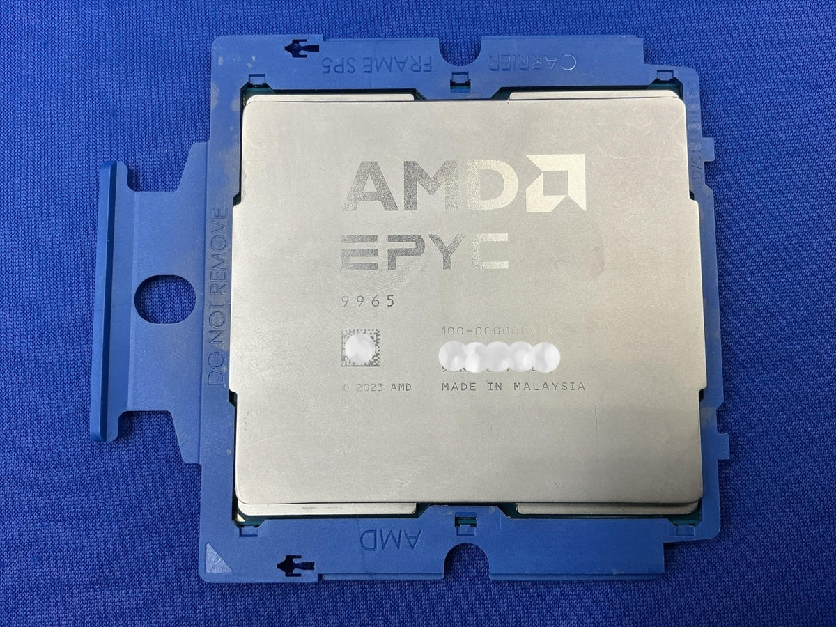 AMD EPYC 9965 100-000000976 192-Core 384-Thread 2.25GHz 384MB SP5 Server CPU