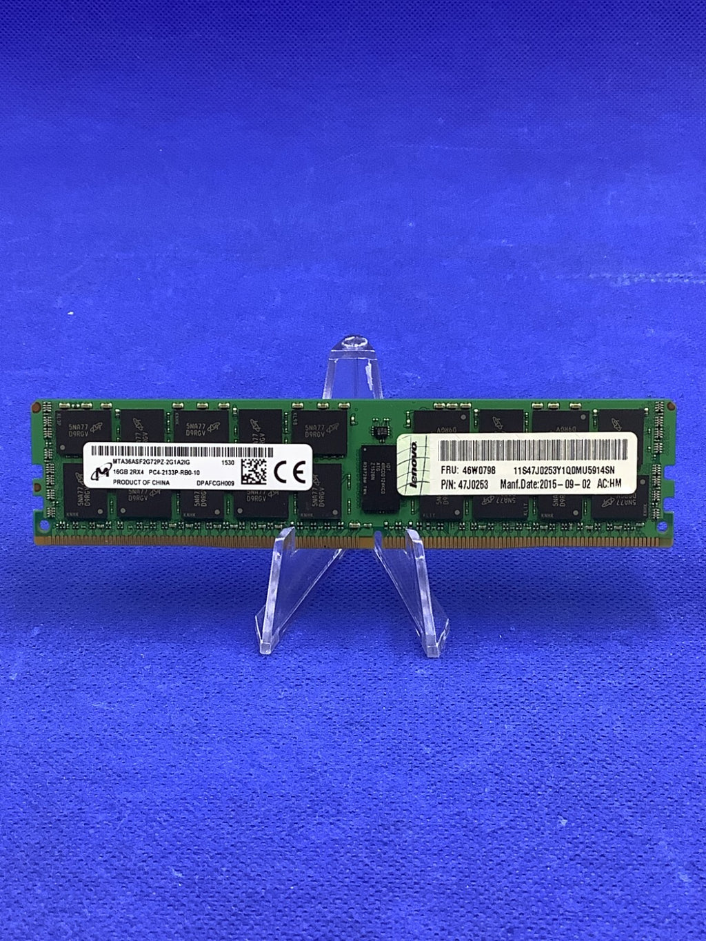 MICRON 16GB PC4-17000 DDR4-2133P REG ECC 2RX4 1.20V MTA36ASF2G72PZ-2G1A2