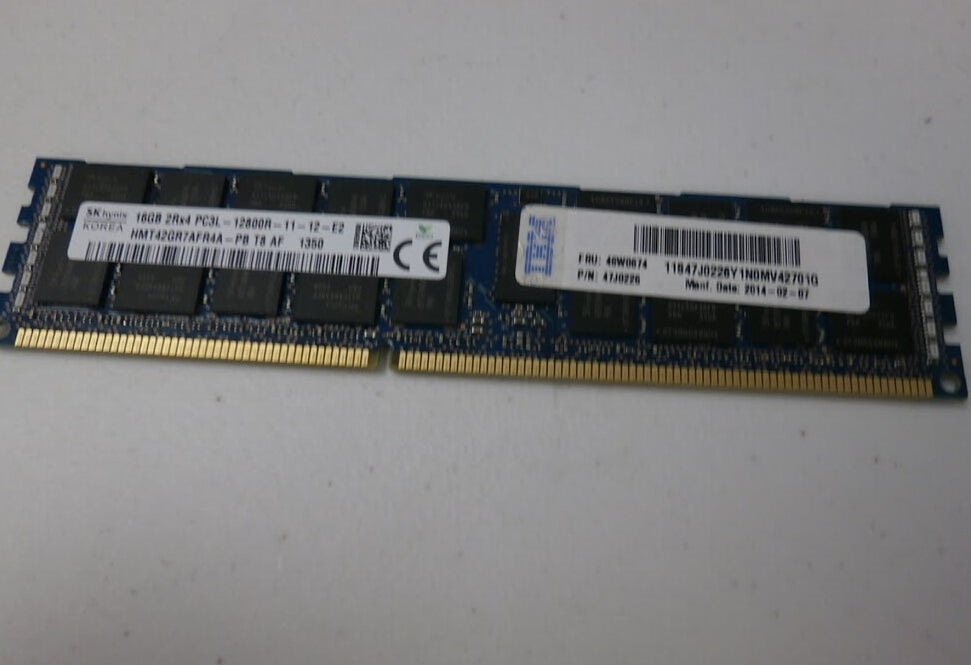 46W0672 IBM/LENOVO 16GB PC3L-12800 CL11 ECC DDR3 1600MH 46W0674 47J0226 46W0671