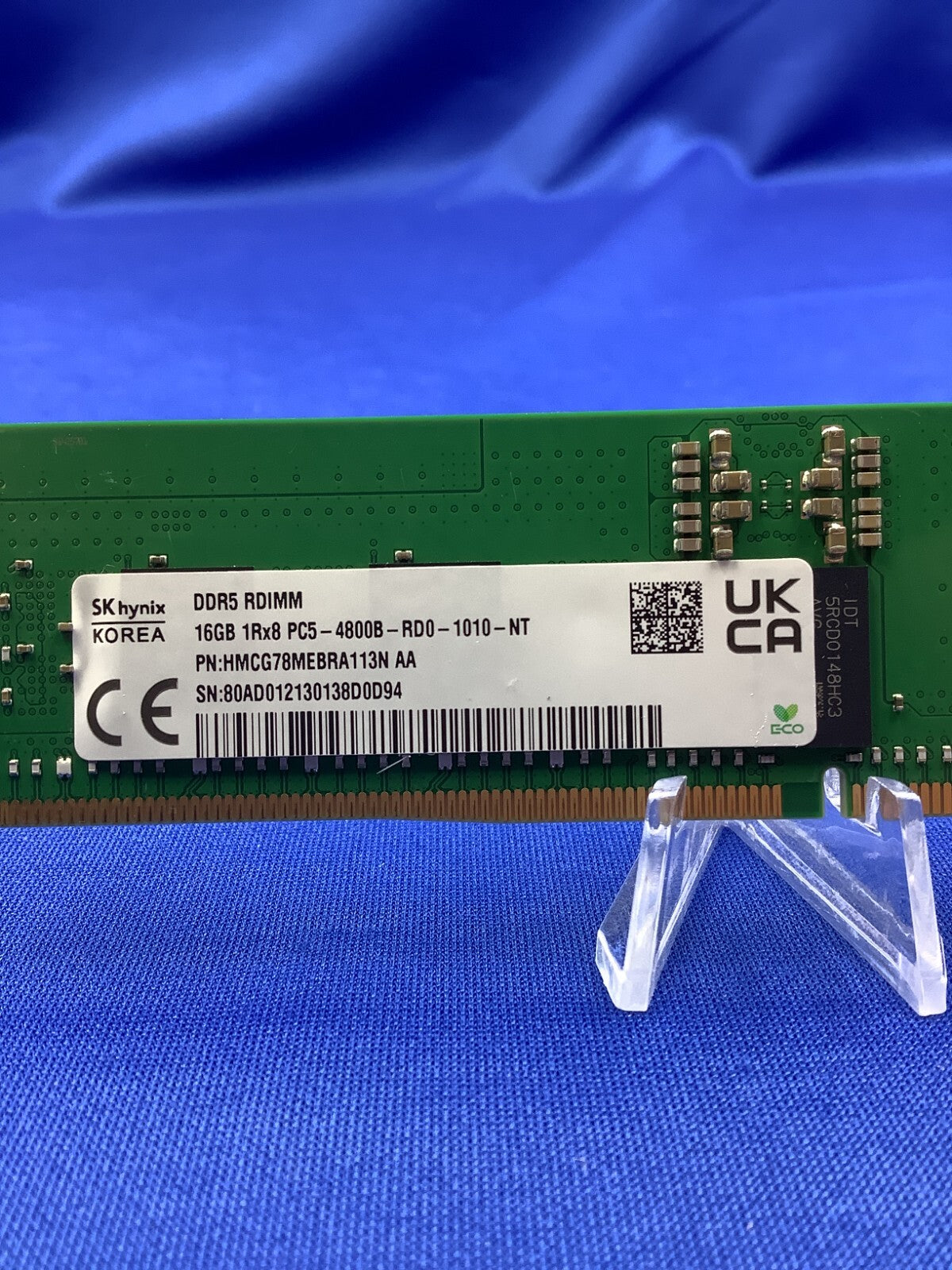 HMCG78MEBRA113N HYNIX 16GB (1x16GB) 1Rx8 PC5-4800B MEMORY