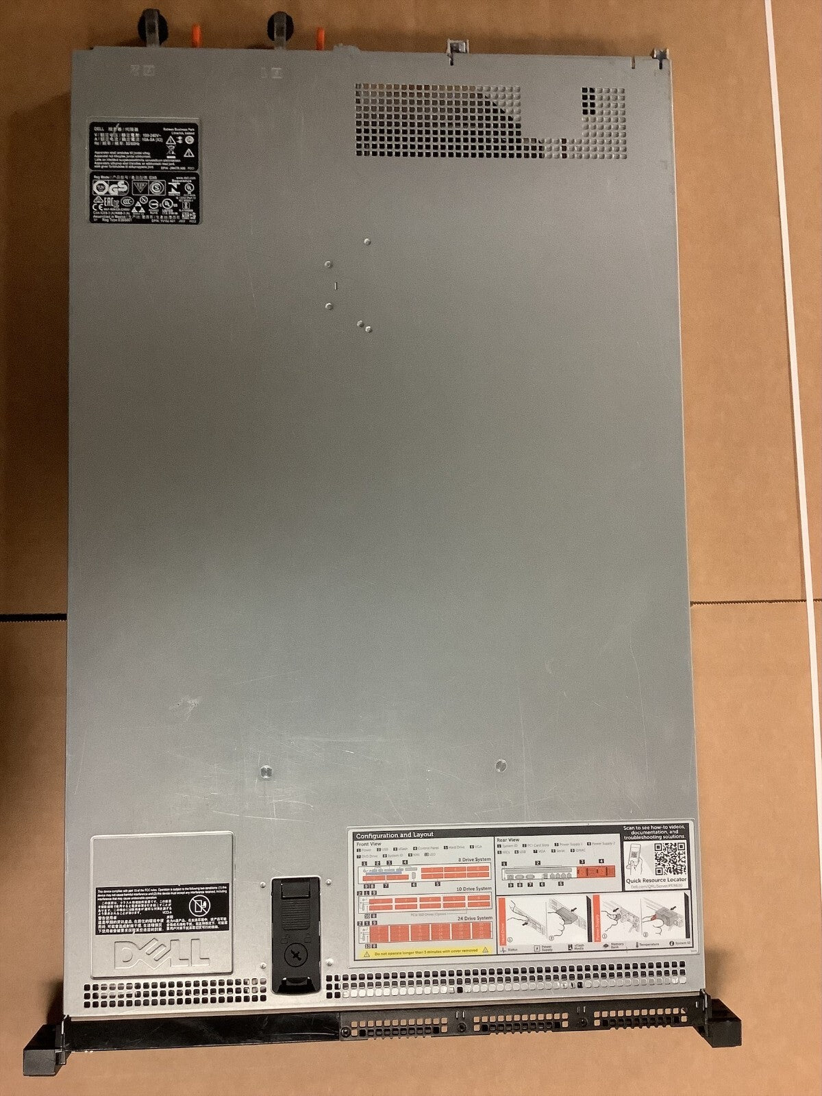 DELL PowerEdge R630 8bay with MOBO 02C2CP, PCIE board, 2 X750w PSU, 1X 0K43RY