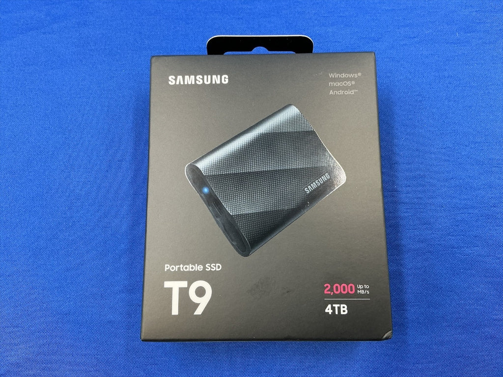 MU-PG4T0B/AM Samsung T9 Portable 4TB USB 3.2 Gen 2x2 External SSD MU-PG4T0B