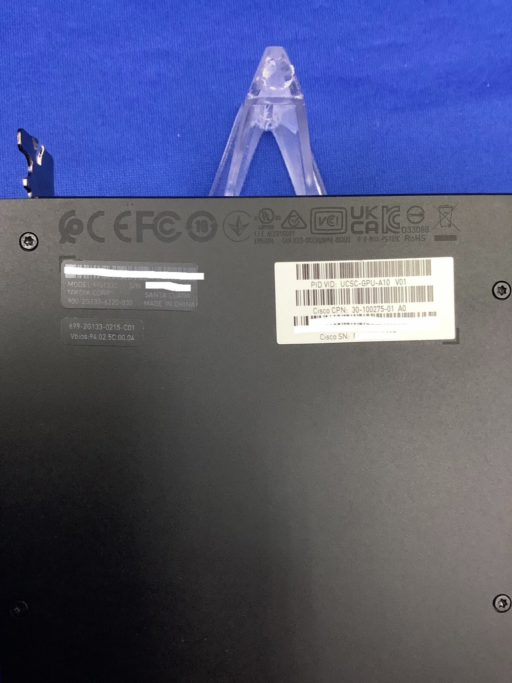 NVIDIA A10 24GB GDDR6 GPU Passive CoolerComputing Accelerator CISCO UCSC-GPU-A10