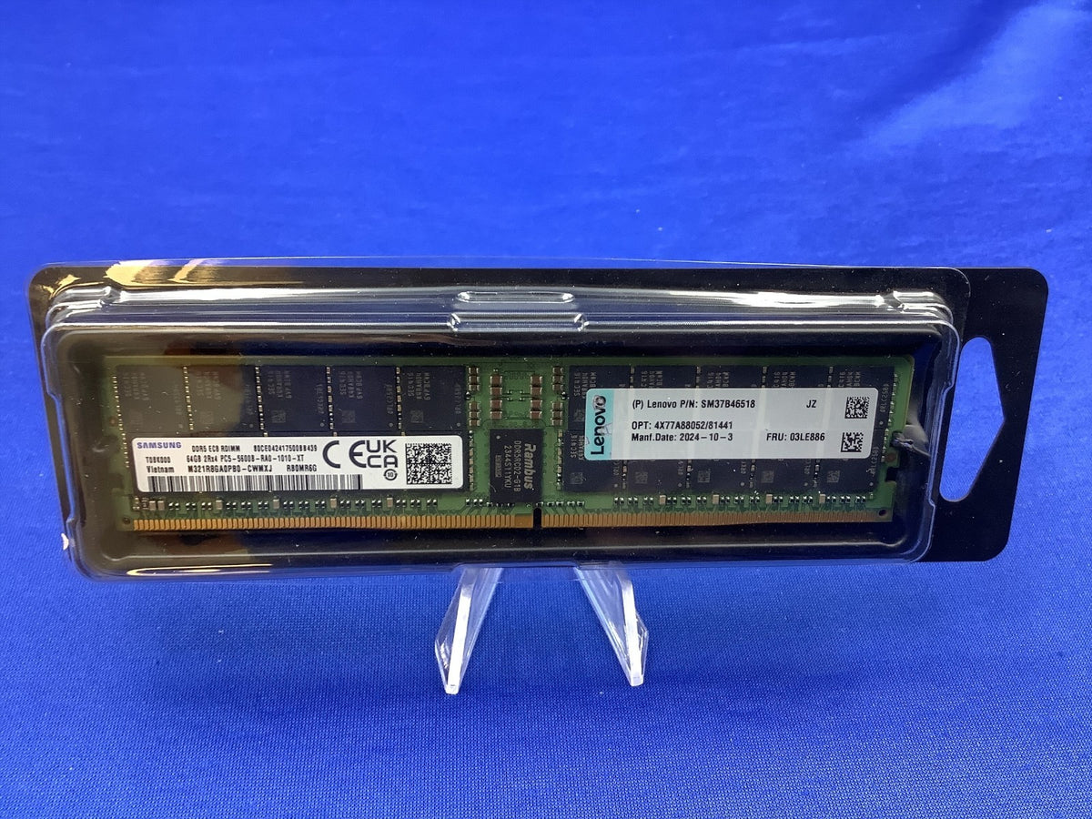 Lenovo 03LE886 64GB DDR5-5600 PC5-44800 2Rx4 ECC RDIMM Server Memory