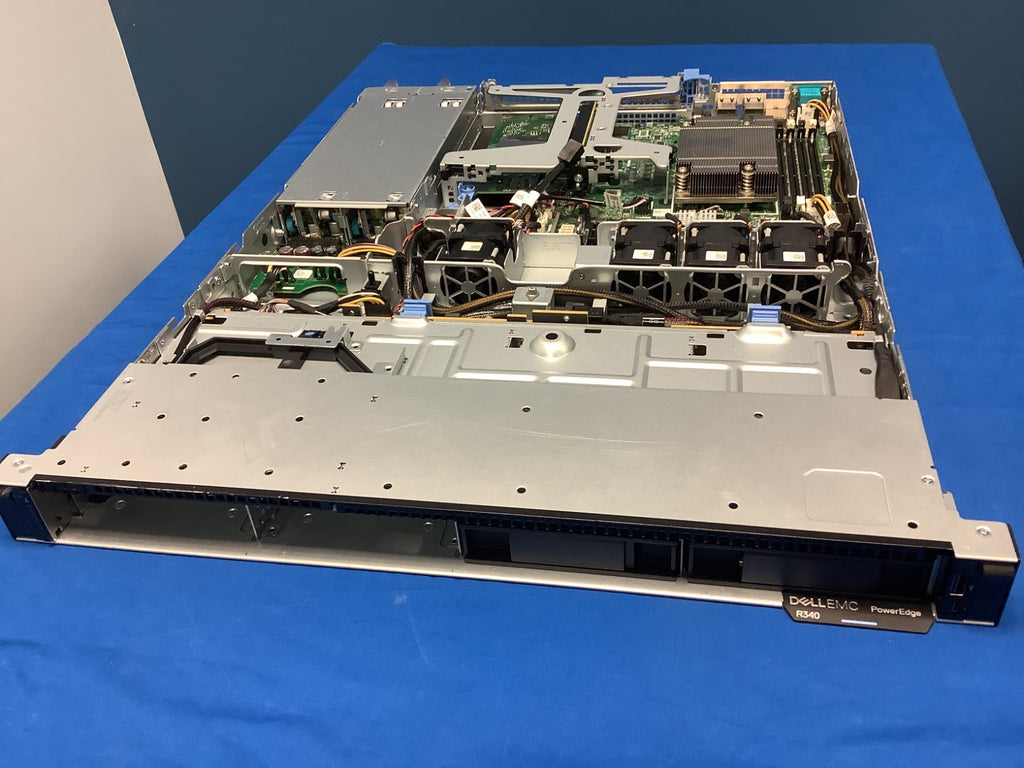 Dell PowerEdge R340 chassis with fans, cables and heatsink No RAM, HDD, CPU, GPU