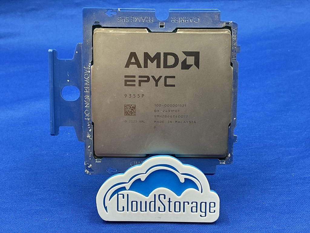 AMD EPYC 9355P 32-Core 64-Thread 3.55GHz 256MB 280W SP5 CPU 100-000001521