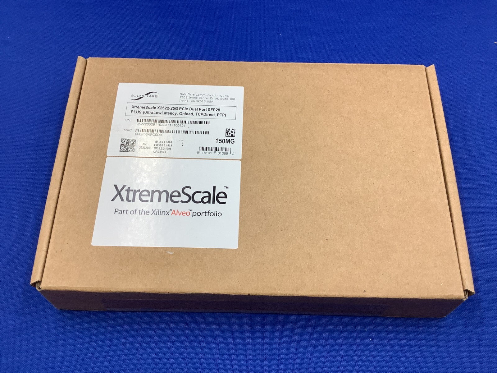 NOB X2522-25G-PLUS Solarflare XtremeScale X2522 2-port 10/25GbE Adapter