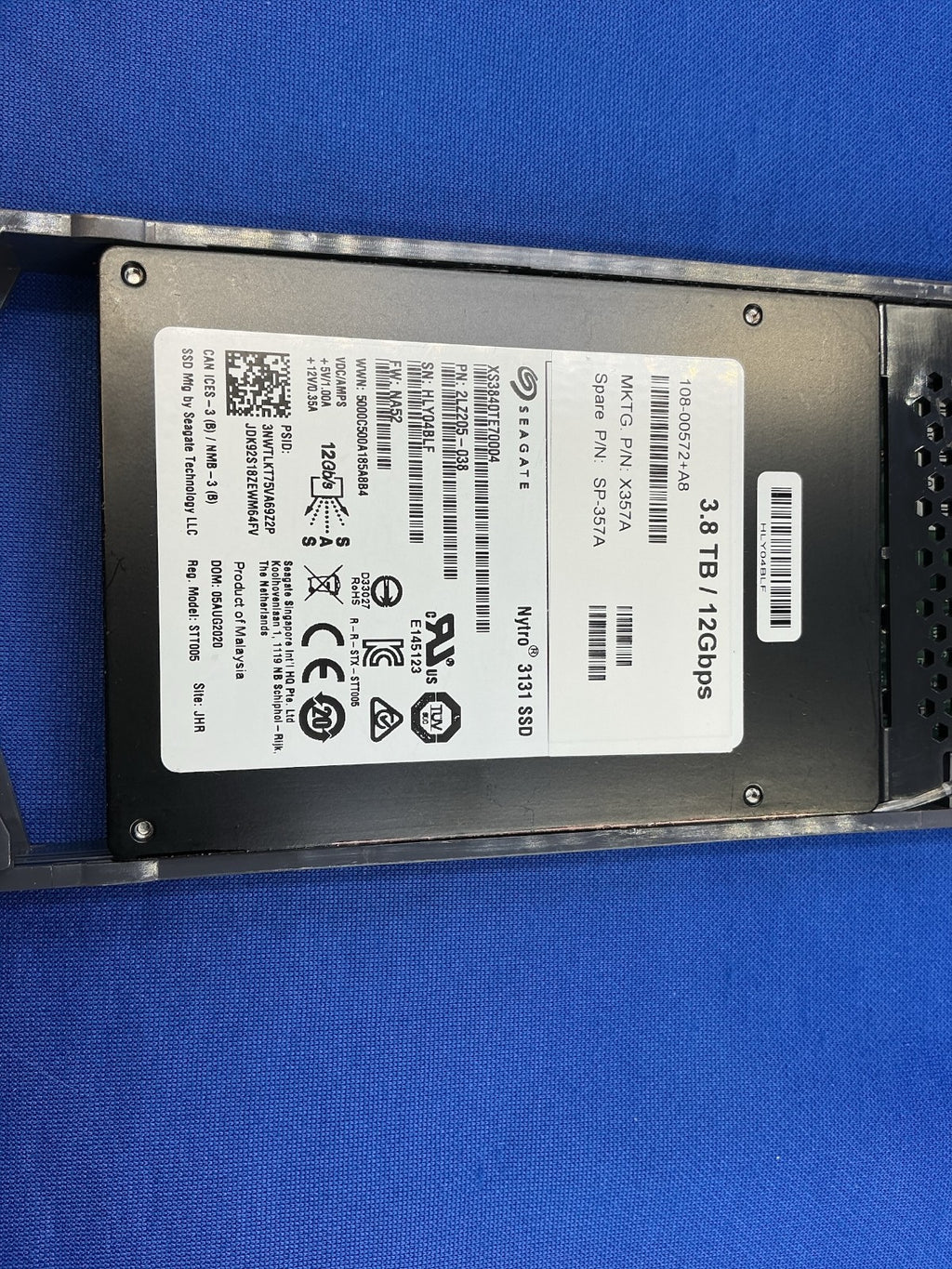 XS3840TE70004 X357A Netapp Nytro 3131 3.84TB SAS 12Gbps 2.5'' SSD