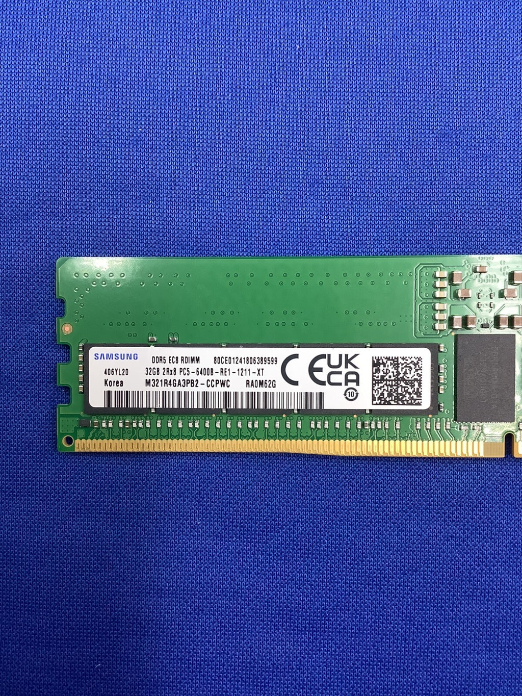 M321R4GA3PB2-CCP SAMSUNG 32GB (1X32GB) 2Rx8 PC5-6400B RDIMM MEMORY