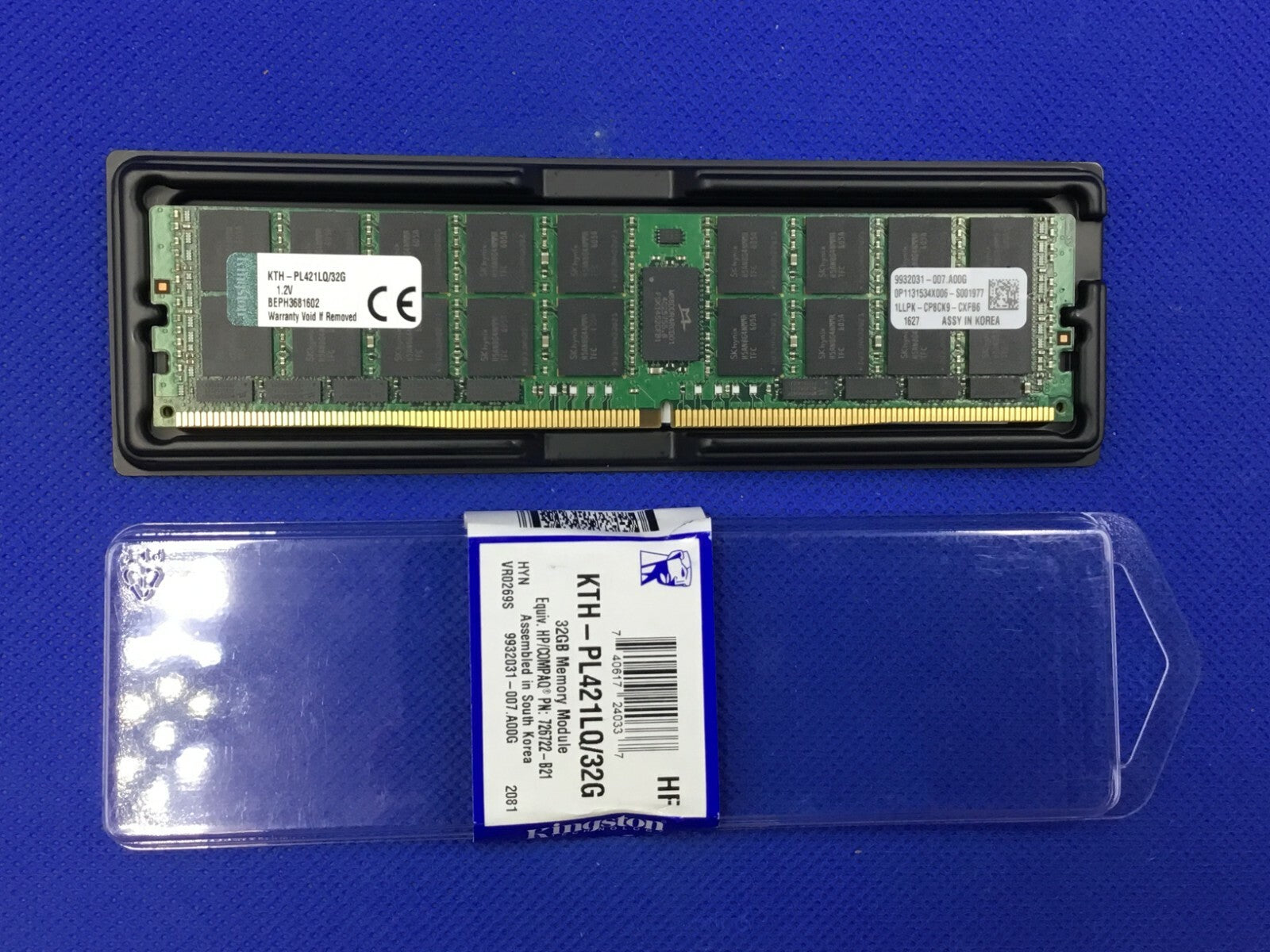 NOB KTH-PL421LQ/32G KINGSTON 32GB (1X32GB) 4RX4 PC4-17000  SERVER MEMORY