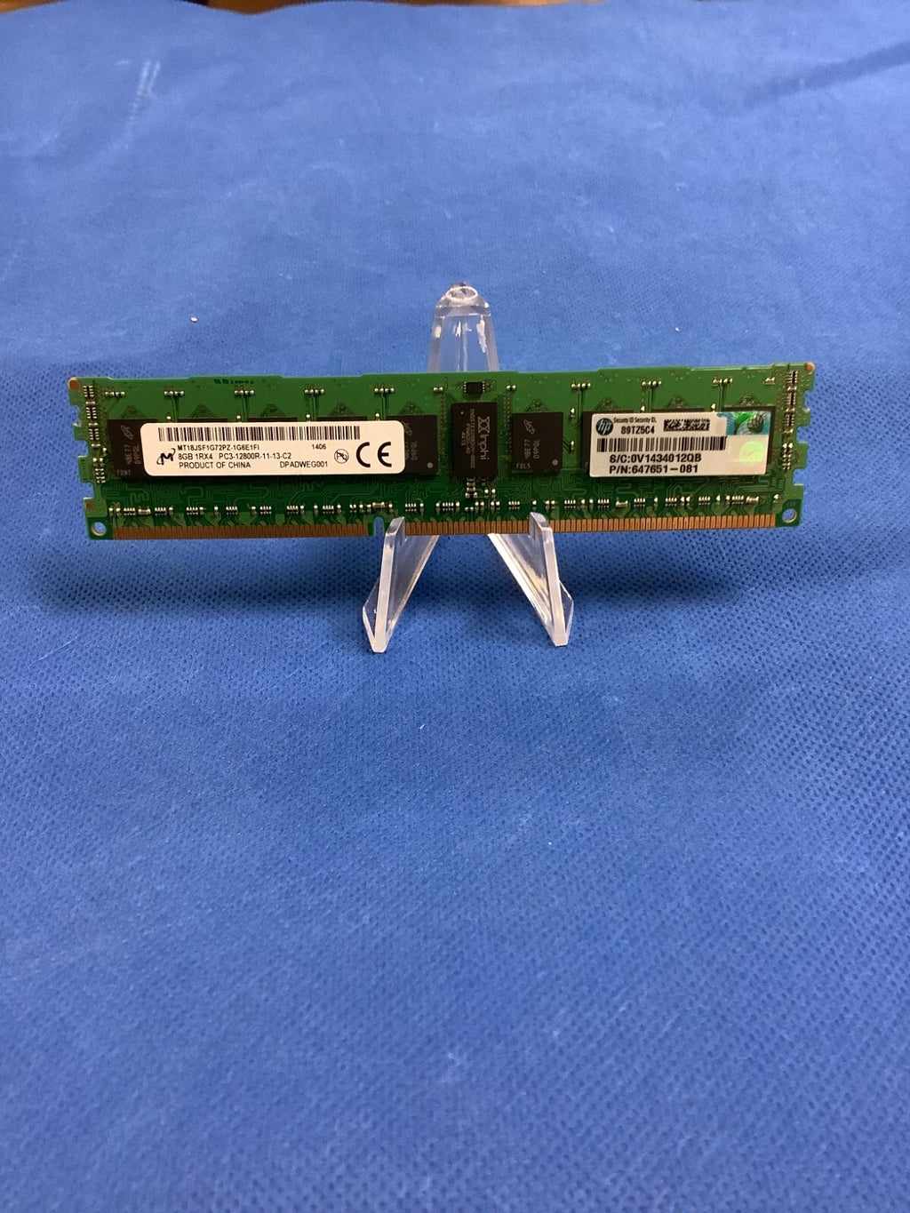 647651-081 Genuine HP 8GB 1RX4 PC3-12800R MEMORY 664691-001 647899-B21