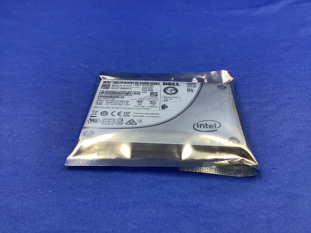 0MWKF  MWKF2 Dell Intel DC S4600 1.92TB 6Gb/s SATA 2.5'' SSD SSDSC2KG019T7R