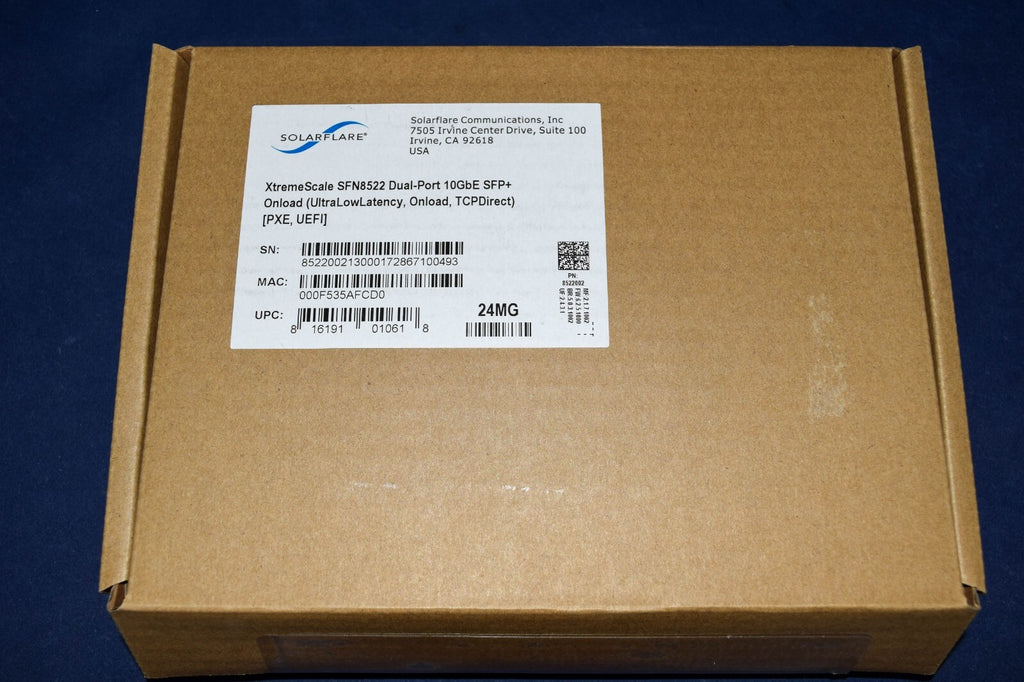 NOB SFN8522 Onload SOLARFLARE FLAREON ULTRA 10GBE ADAPT Onload - PCI Expre