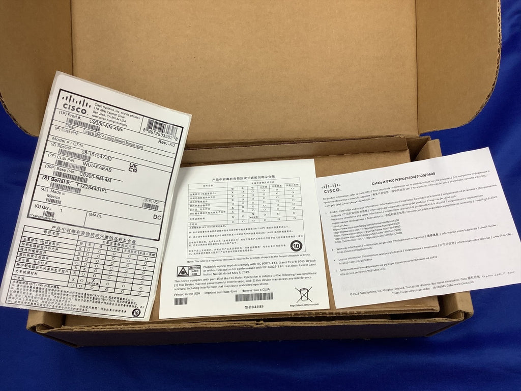NOB Cisco Catalyst 9300 C9300-NM-4M 4x mGig Network Module