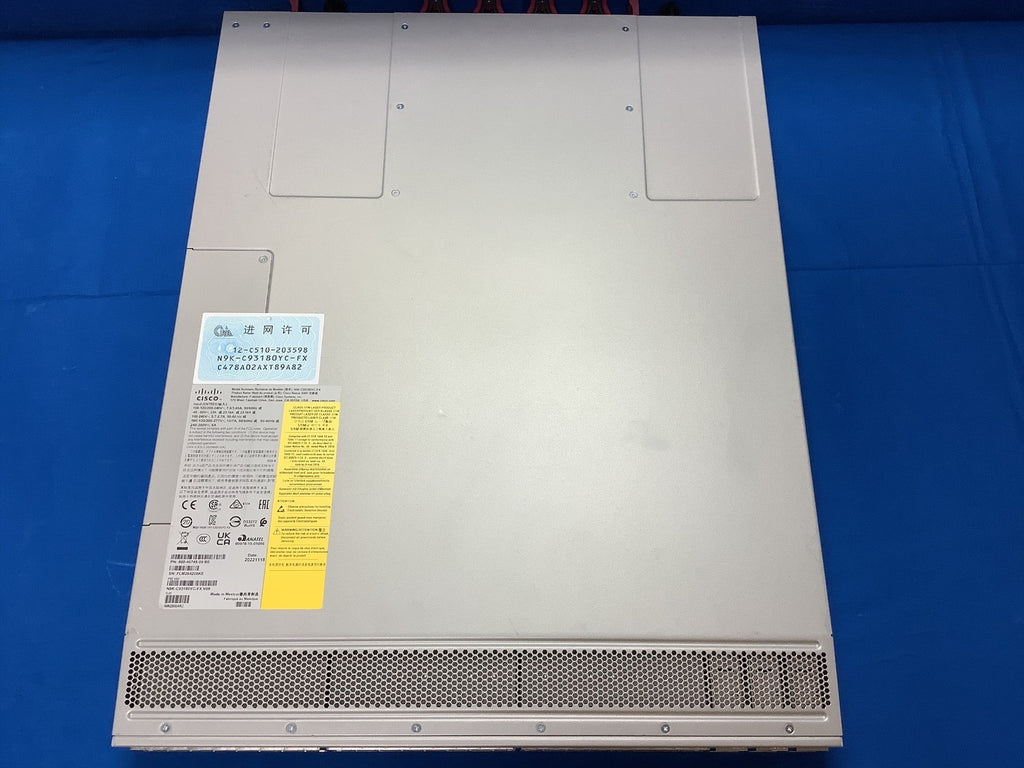 N9K-C93180YC-FX Cisco Nexus 9300 48p 1/10G/25G SFP & 6p 40G/100G QSFP28 Switch