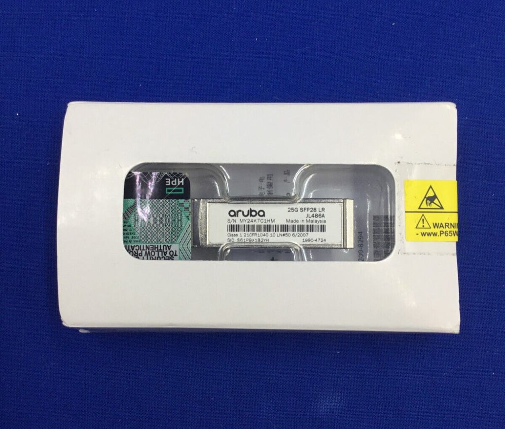 HPE JL486A  Aruba 25G SFP28 LC LR 10KM SMF Transceiver JL486-61001