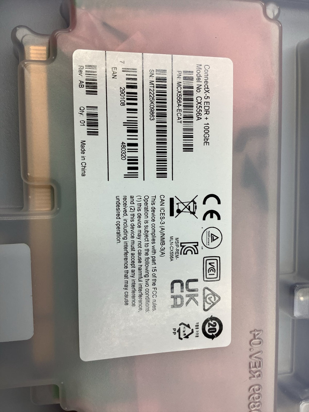 MCX556A-ECAT Mellanox ConnectX-5 VPI Adapter Card EDR IB 100GbE Dual-Port QSFP28