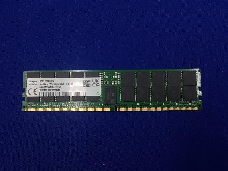 HMCG94AEBRA109N  HYNIX 64G (1X64GB) 2RX4 PC5-4800B SERVER MEMORY