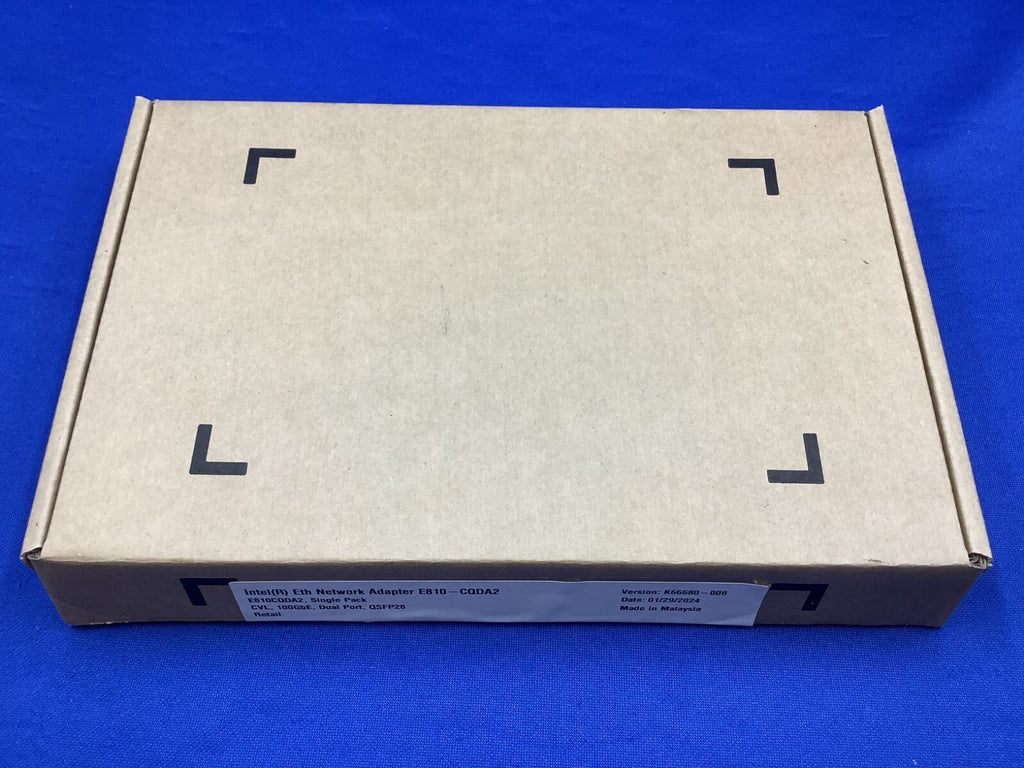 E810-CQDA2 Intel 100GbE 2Port QSFP28 Eth Network Adapter E810CQDA2