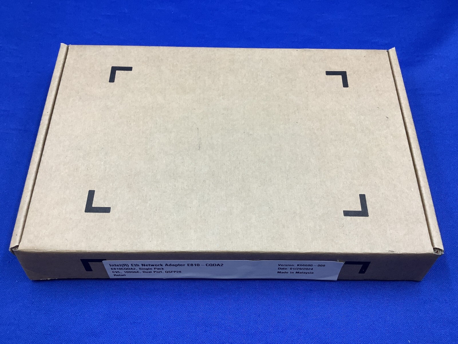 E810-CQDA2 Intel 100GbE 2Port QSFP28 Eth Network Adapter E810CQDA2