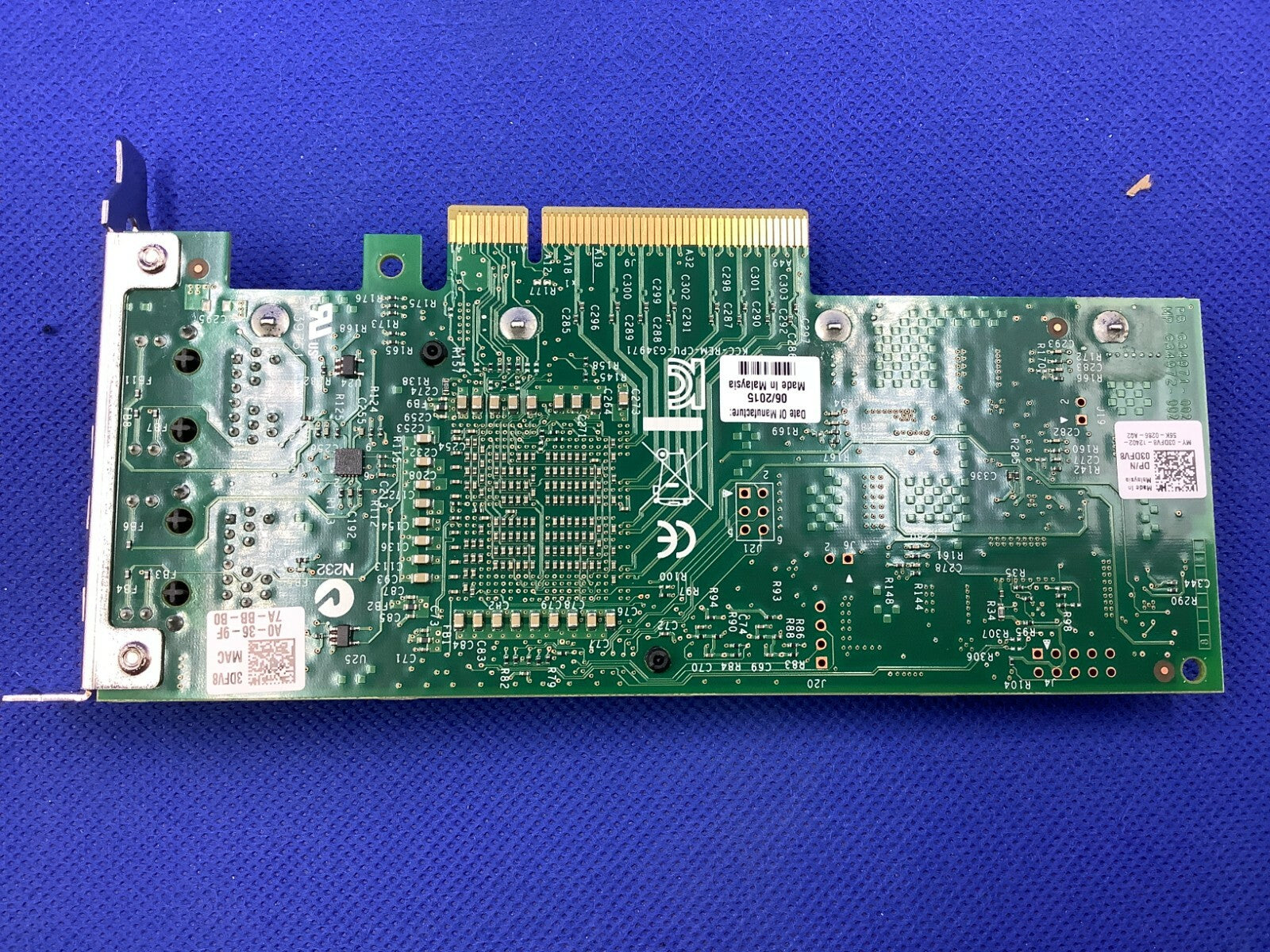 Both Brackets DELL K7H46 3DFV8  INTEL X540-T2 10GB 2PORT NIC ADAPTER 540-BBHD