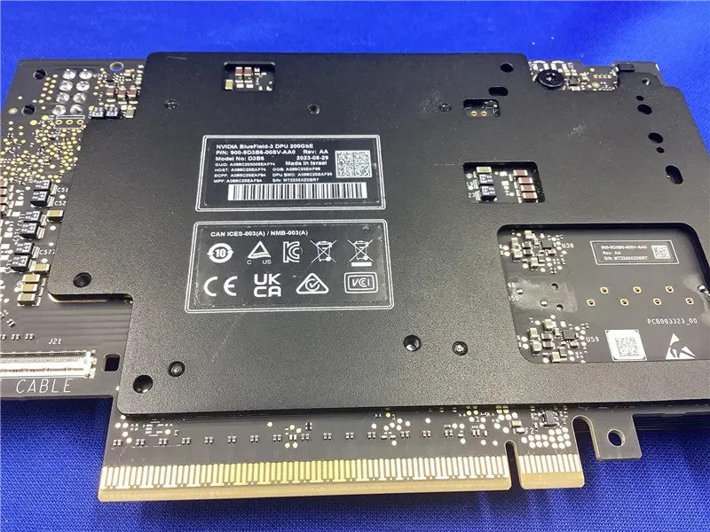 Nvidia Bluefield-3 B3220 200GBE Dual-port Gen5.0 x16 with X16 Pcie Extension Ada