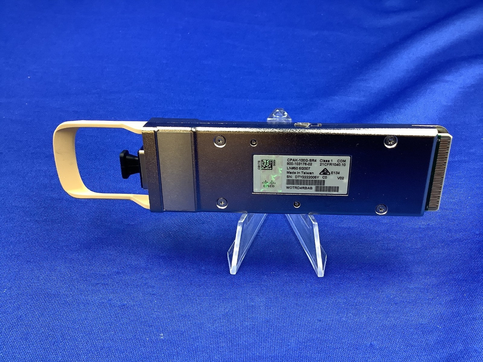 CPAK-100G-SR4 Cisco 100 Gigabit Ethernet Transceiver Module 800-103176-02