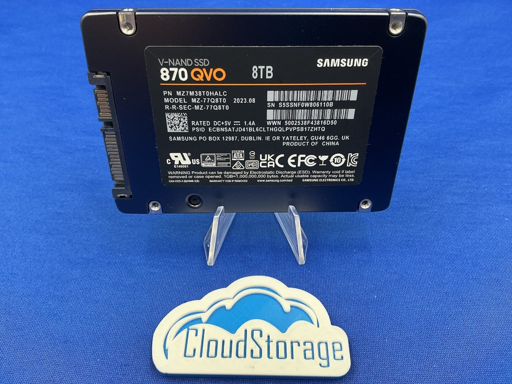 Samsung 870 QVO MZ-77Q8T0 8TB SATA III 6Gb/s 2.5" QLC V-NAND SSD MZ7M38T0HALC