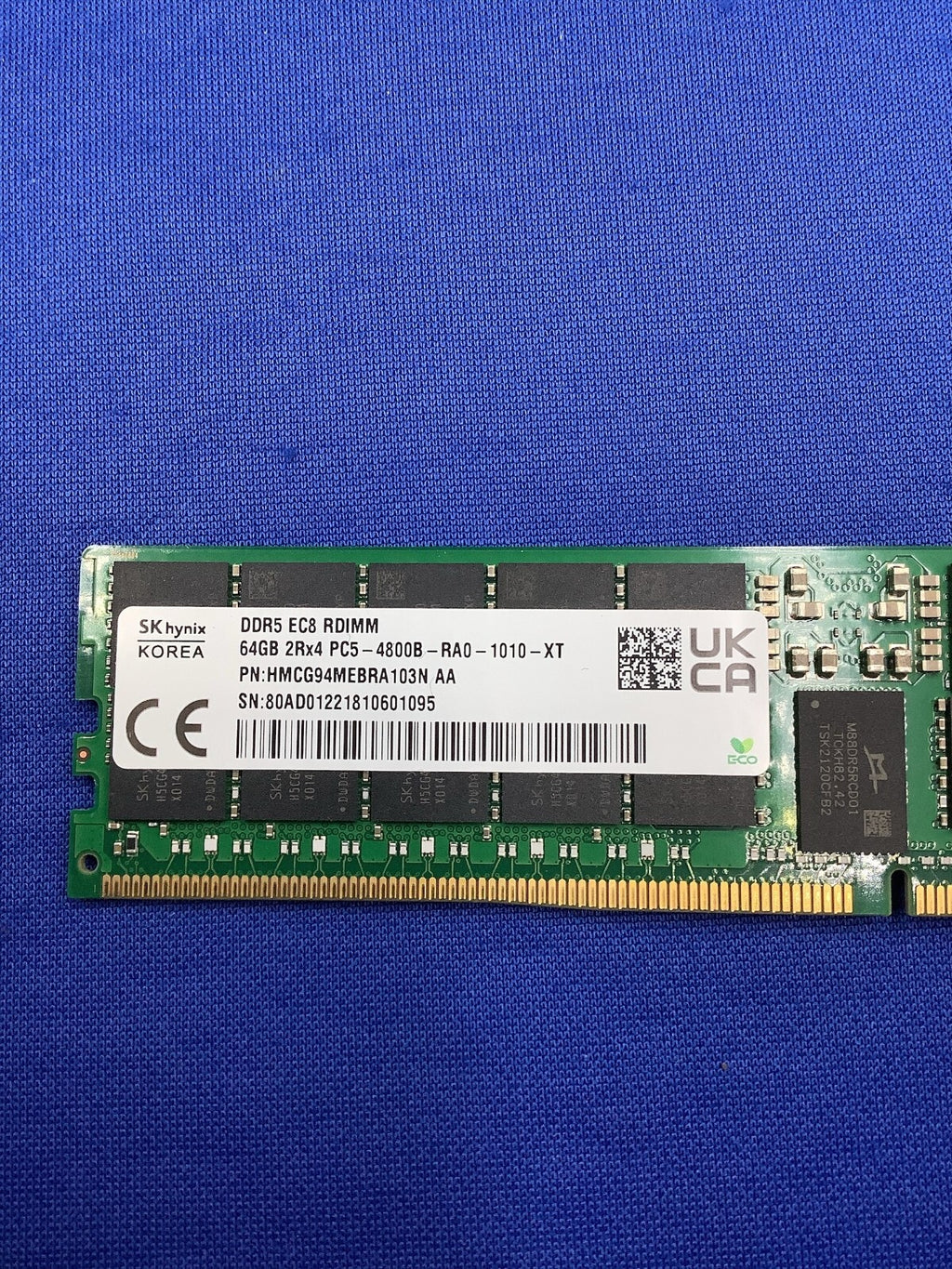 HMCG94MEBRA103N HYNIX 64GB (1X64GB) 2RX4 PC5-4800B RDIMM MEMORY