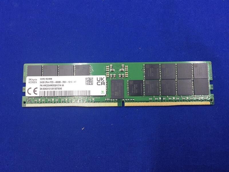 HMCG94MEBQA121N SK HYNIX 64GB 2RX4 PC5-4800B DDR5 RDIMM SERVER MEMORY