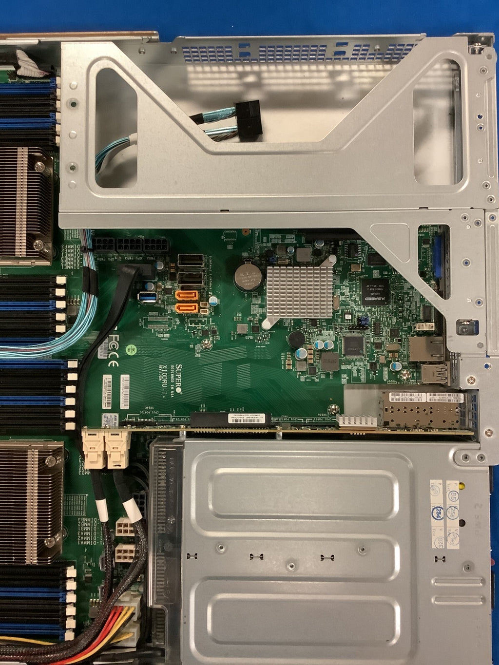 Supermicro SYS-1028U-TNRTP+ 750Wx2 PSU  64GB Internal SSD Fans and cables