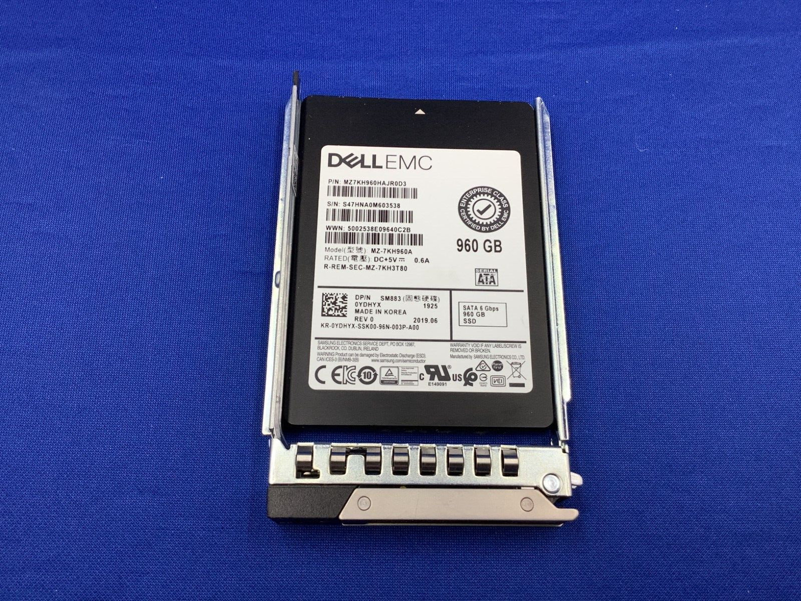 YDHYX DELL 960GB SATA 6Gbps Mixed Use TLC 2.5in SSD 0YDHYX MZ-7KH960A