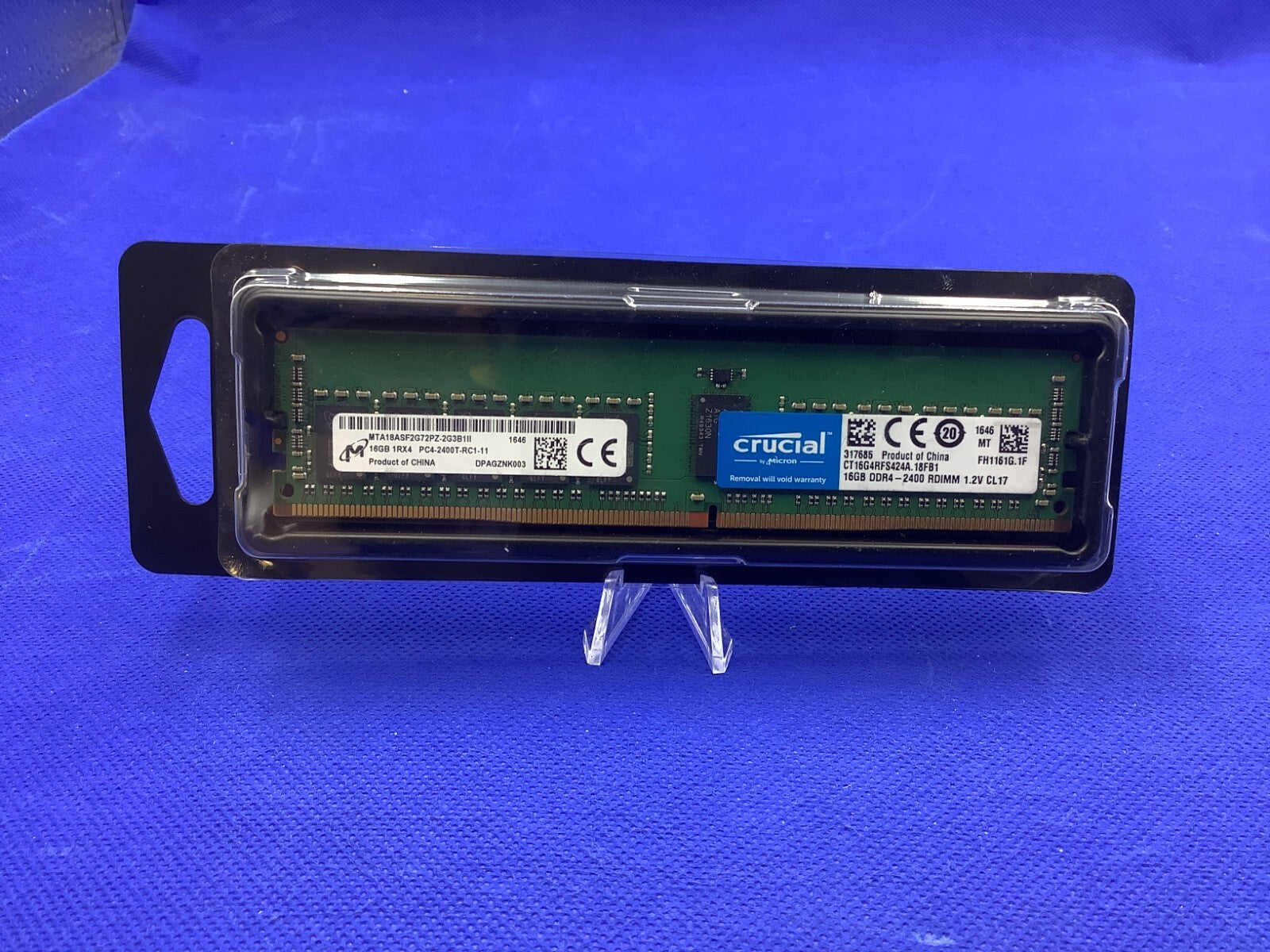 CT16G4RFS424A CRUCIAL 16GB (1X16GB) 1RX4 PC4-2400T MEMORY