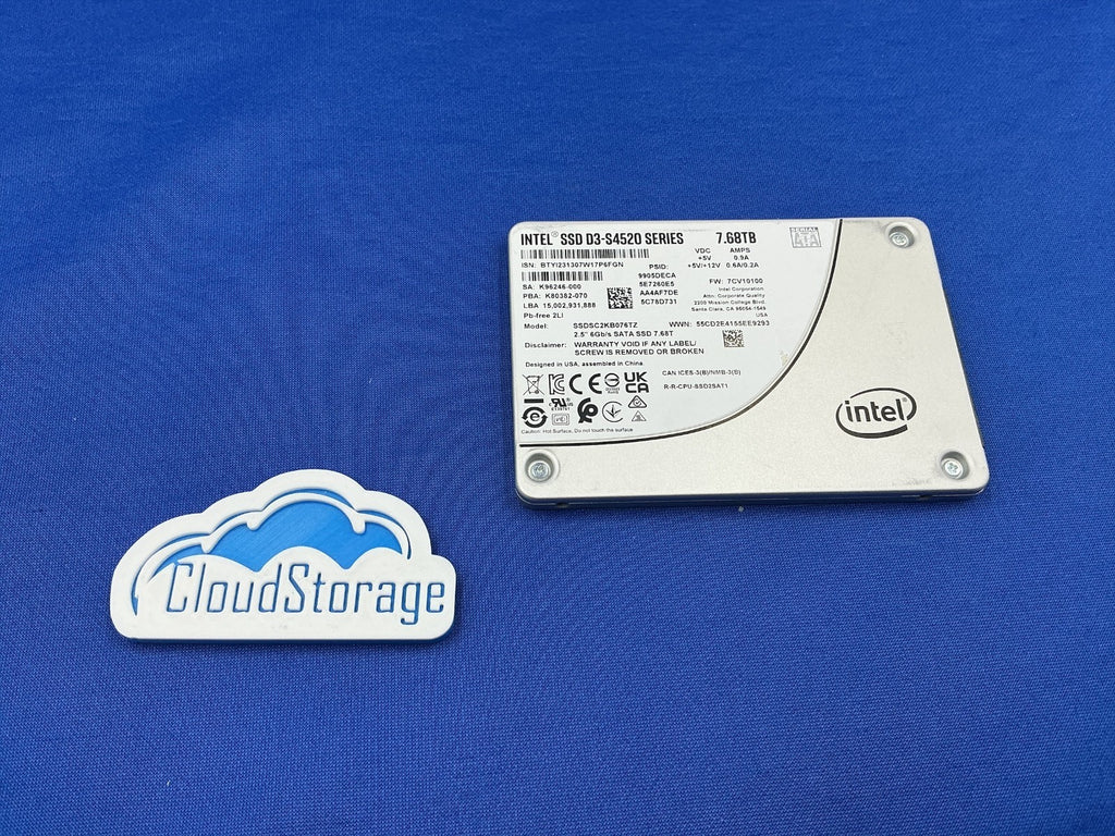 Intel D3-S4520 SSDSC2KB076TZ 7.68TB SATA 6Gb/s 2.5" Enterprise SSD