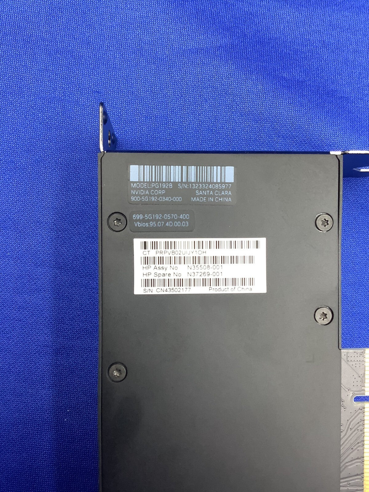 NVIDIA RTX 2000 ADA 16GB GDDR6 Graphics Card HP N35508-001 N37269-001
