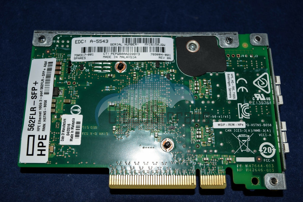 727054-B21 HPE 562FLR-SFP+ 2 PORT 10Gb PCIe Adapter 789004-001 790317-001