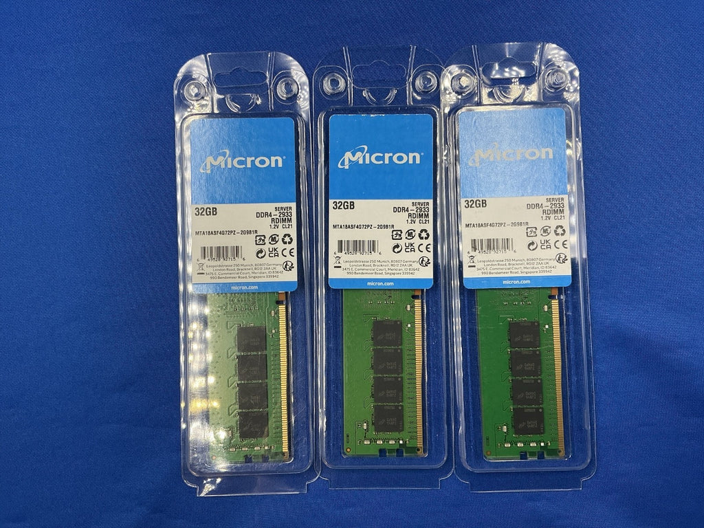 MTA18ASF4G72PZ-2G9B1 MICRON 32GB (1X32GB) 1RX4 PC4-2933Y MEMORY